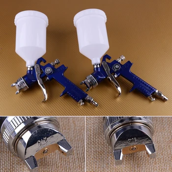 

beler Blue 1.4/2.0mm 600cc CFM Nozzle HVLP Gravity Feed Professional Car Paint Spray Gun 600ml Spraying Tool