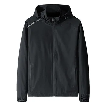 

Mens Jacket with Detachable Hat Sport Coat for Men Autumn and Winter