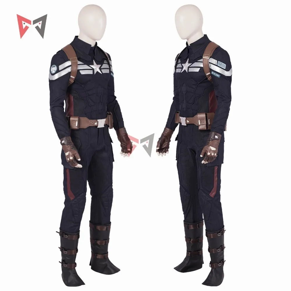 Мстители 4 эндшпиль Капитан Америка Косплей Костюм Steve Rogers шлем Топы Брюки пояс Набор для Хэллоуина Карнавал индивидуальный заказ