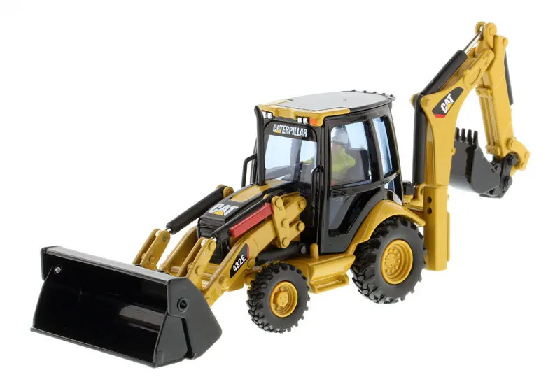 DM стиль Картер инженерный автомобиль CAT 432e 1: 50 копать Модель Погрузчика сплава игрушечный автомобиль 85149c