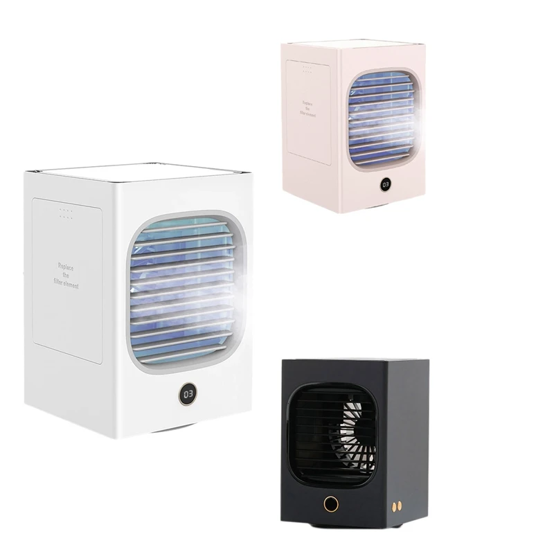 Aire acondicionado portátil recargable, humidificador, purificador UV LED, cabezal agitador, ventilador de refrigeración de | - AliExpress