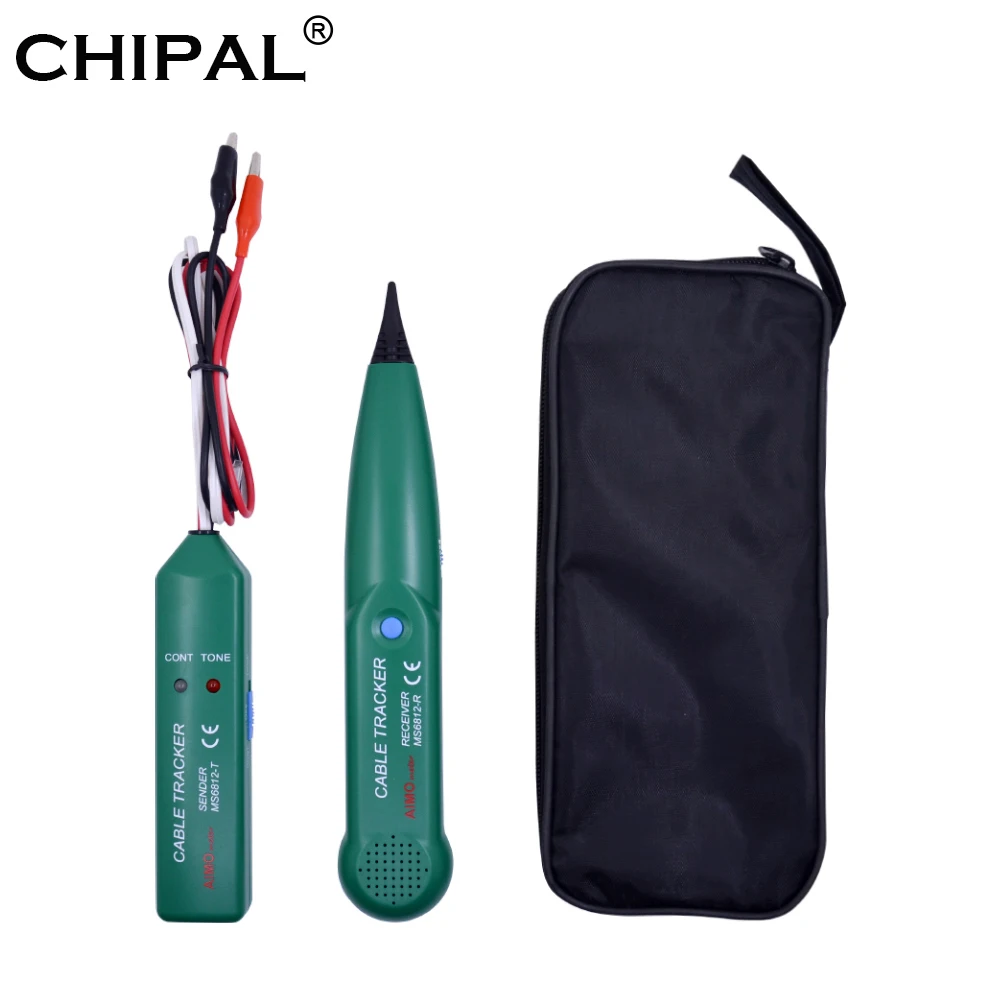 

CHIPAL AIMO MS6812 LAN Network Cable Tester Wire Tracker for UTP STP Cat5 Cat6 RJ45 Line Finder RJ11 Telephone Tracer Detector