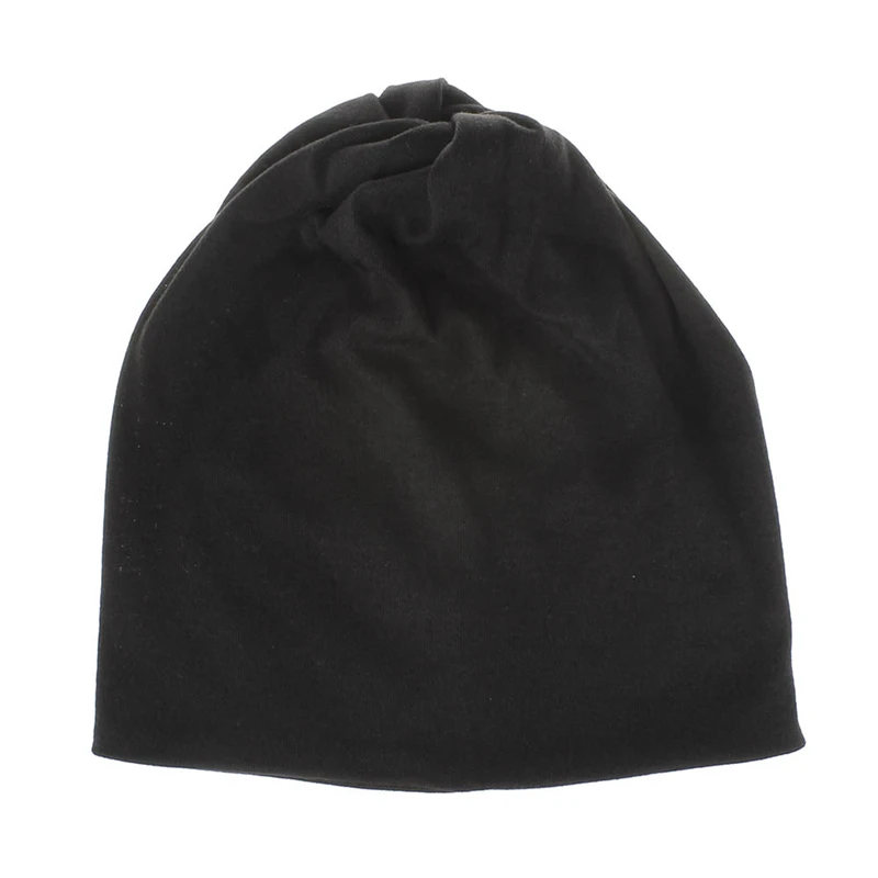 Повседневная Женская двойная шапка, мягкие шапки из хлопка и полиэстера, шапки с конским хвостом, многофункциональные осенне-зимние теплые шапки, шарф с круглым вырезом, новинка - Цвет: dark grey hat