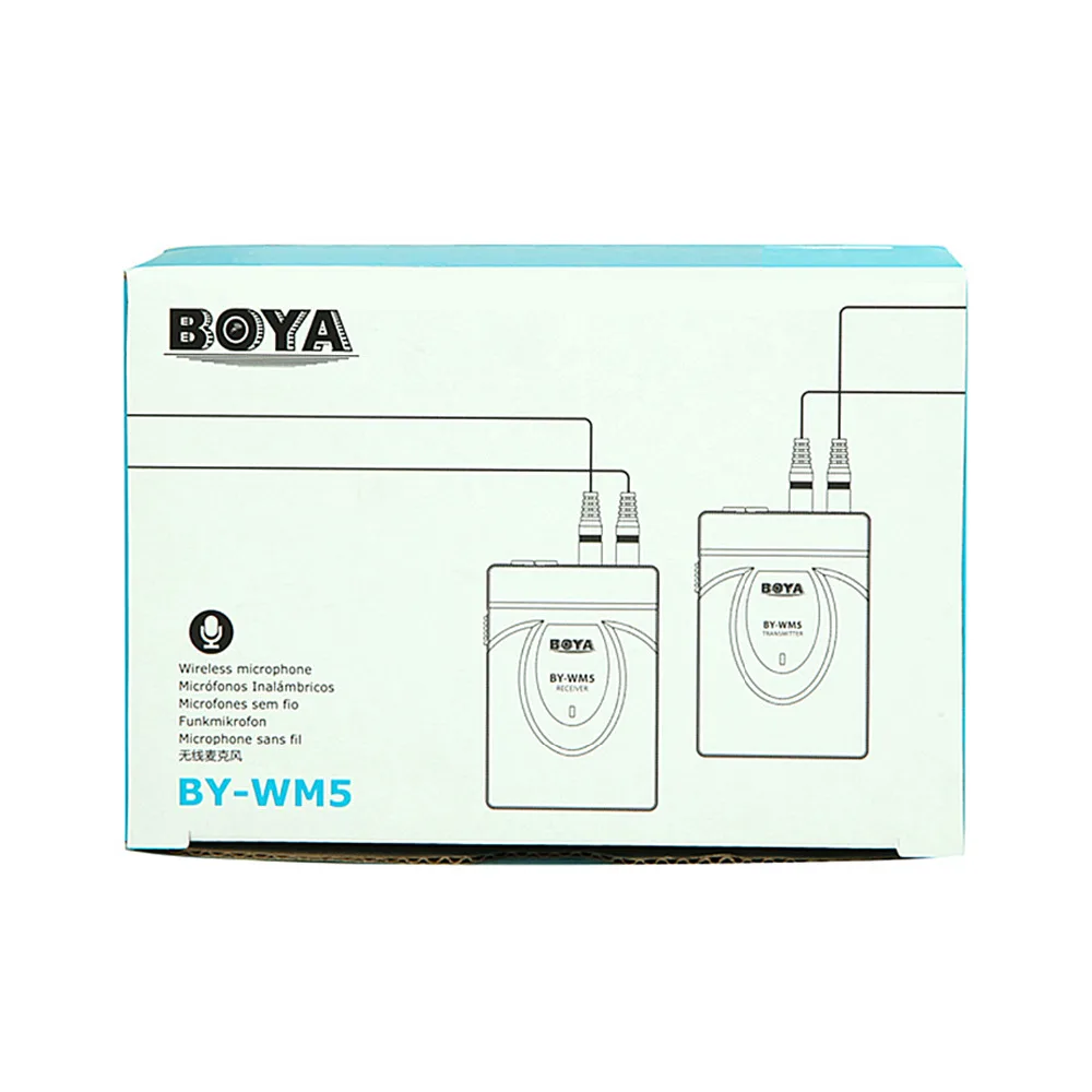 BOYA BY-WM6/BY-WM5/BY-WM8 Pro-UHF Беспроводная микрофонная система всенаправленный петличный микрофон для ENG EFP DV DSLR
