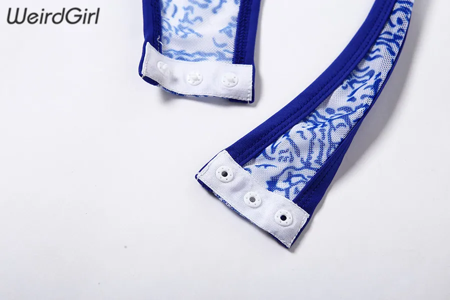 Weirdgirl, женские сетчатые прозрачные сексуальные комплекты, с рисунком, две части, тянущаяся футболка с длинным рукавом, с высокой талией, леггинсы, новинка