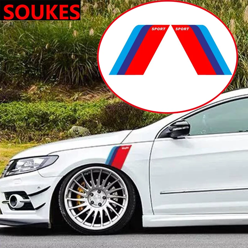 2 шт. спортивные автомобильные наклейки для Toyota Corolla Avensis RAV4 Yaris Auris Hilux Prius verso MG 3 ZR