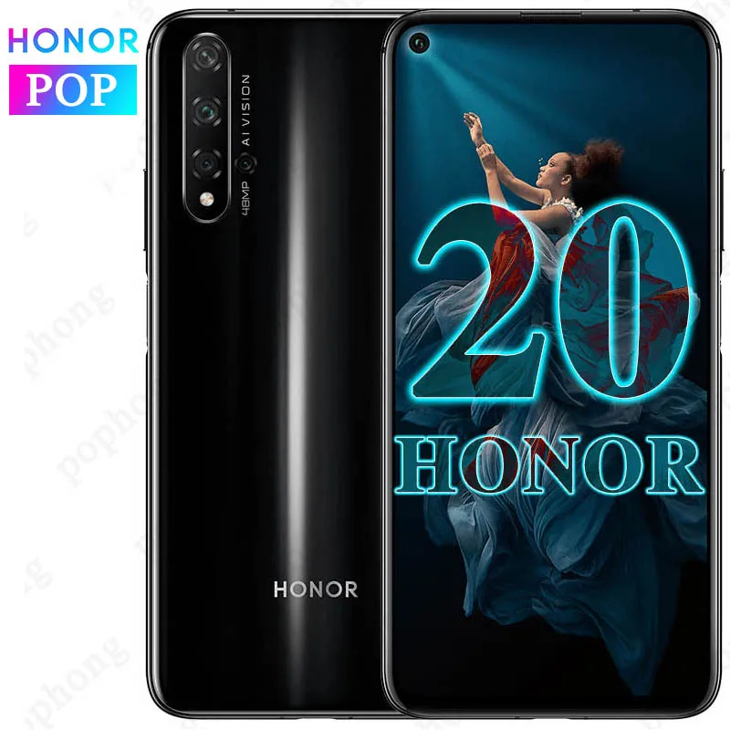 Оригинальный HONOR 20 мобильный телефон 8 Гб 128 ГБ 6 26 дюймов Kirin 980 Восьмиядерный Android 9