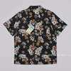 BOB DONG Pineapple Guitar Tropical Short Sleeeved Shirts Unisex Aloha Tee Shirts 1