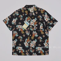 BOB DONG Pineapple Guitar Tropical Short Sleeeved Shirts Unisex Aloha Tee Shirts 1