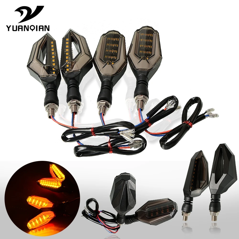 

Universal turn signals for motorcycle Turn Signal Light LED Tail Lights Indicators for kasawaki W800/SE ZZR600 ZZR1400 ZXR400