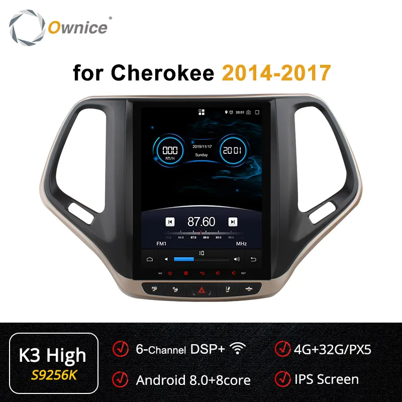 S9256 K3-High Ownice Восьмиядерный PX6 Android 9,0 DSP K3 K6 автомобильный Радио плеер для Jeep Cherokee- аудио стерео автомобильный DVD 4G LTE SPDIF DVR - Цвет: S9256 K3-High