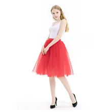 Летняя женская пятислойная сетчатая юбка, юбка для выпускного вечера, милая стильная тонкая Удобная Плиссированная Юбка До Колена, Нижняя юбка