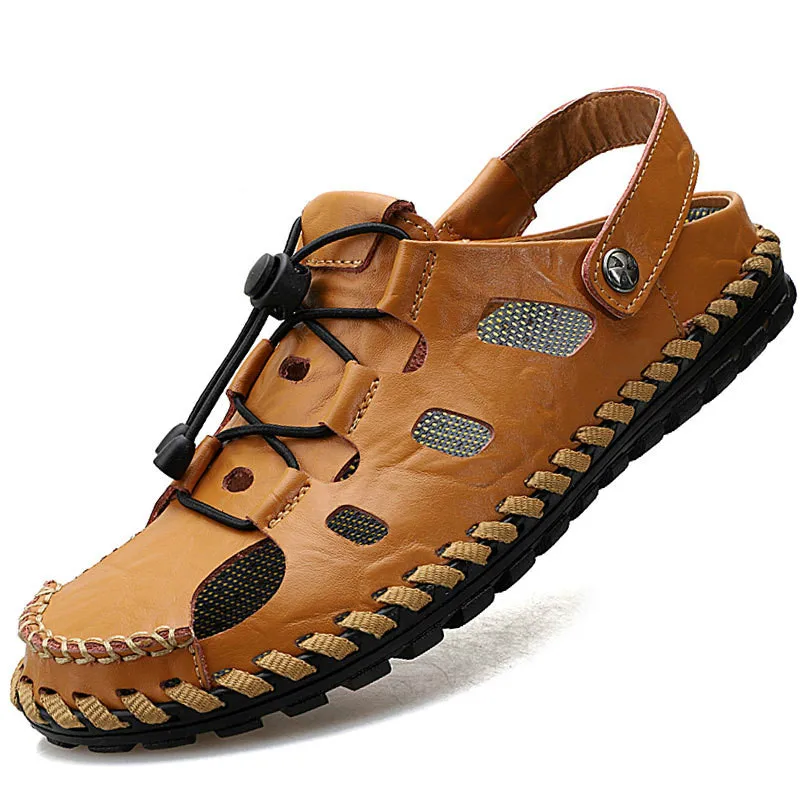 

Classic Men Soft Sandals Comfortable Men Summer Shoes Leather Sandals Big Size Soft Sandals Men Roman Comfortable Men Summer