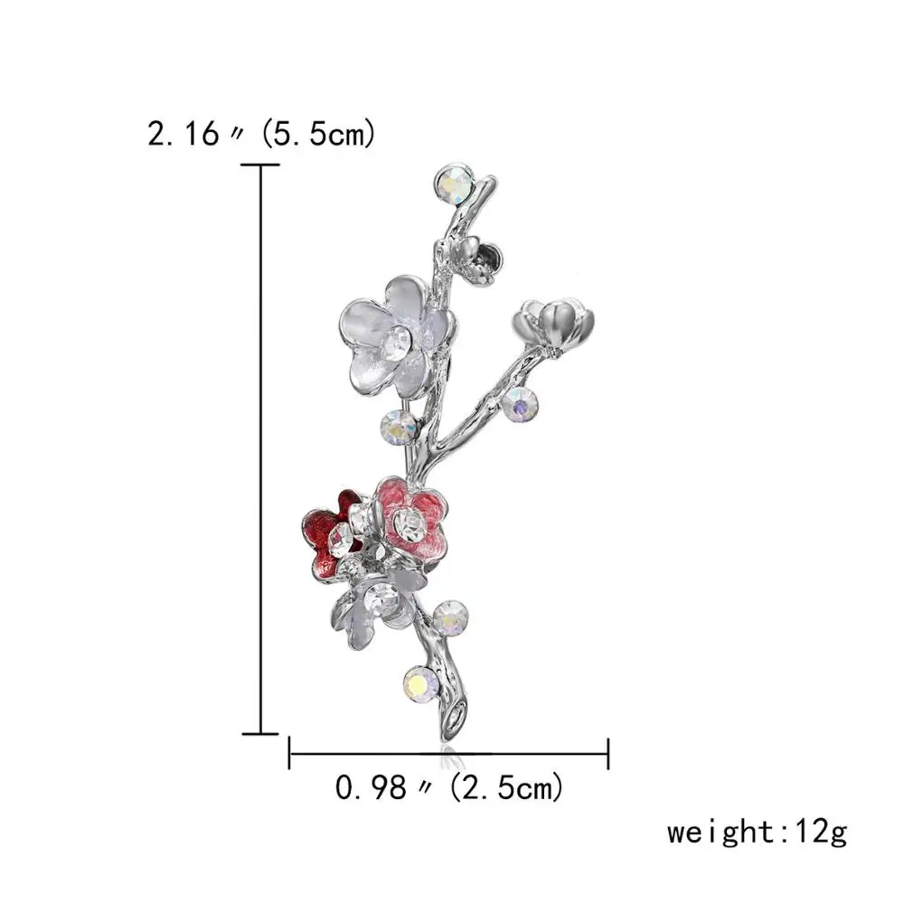 Rhinestone Цветок Броши для женщин Прекрасный значок растение горшках воротник кактус эмаль брошь листья цветок звезда брошь булавки - Окраска металла: 4