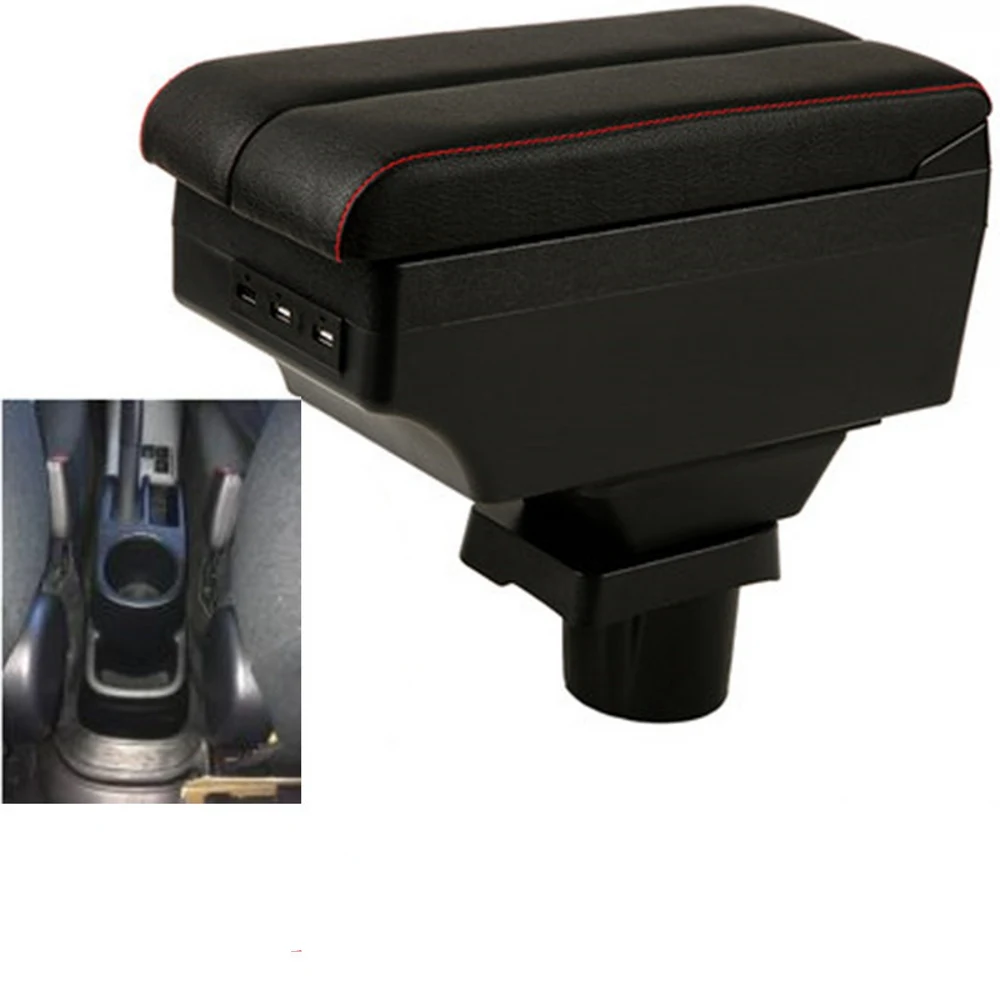 Per Toyota Aqua Bracciolo Box Doppio Strato Con Interfaccia Usb