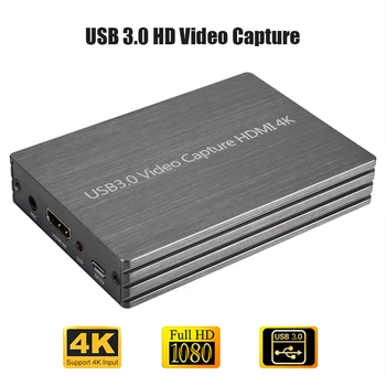 

4K 2K USB3.0 HDMI to HDMI Game capture Card Grabber 1080P HD Video Recording capture Recorder for OBS Game Live Broadcast Box