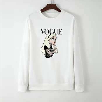 

Full Sleeve VOGUE Round Collar Hatless толстовка Funny Hoodies Tracksuit Autumn Winter Oversize Sweatshirt Punk Cute Jacket