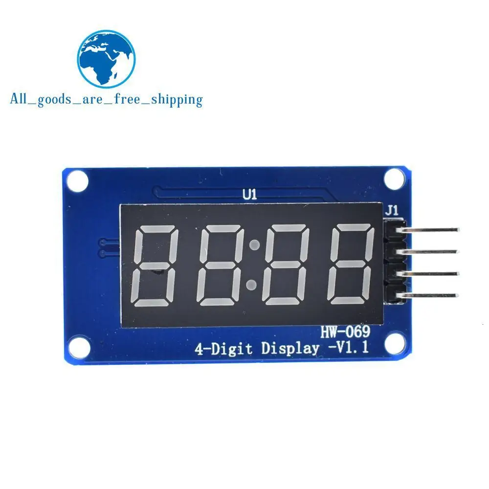 TM1637 светодиодный модуль дисплея для Arduino 7 сегментный 4 бита 0,36 дюймов часы красный анод цифровая трубка четыре последовательных платы драйвера пакет