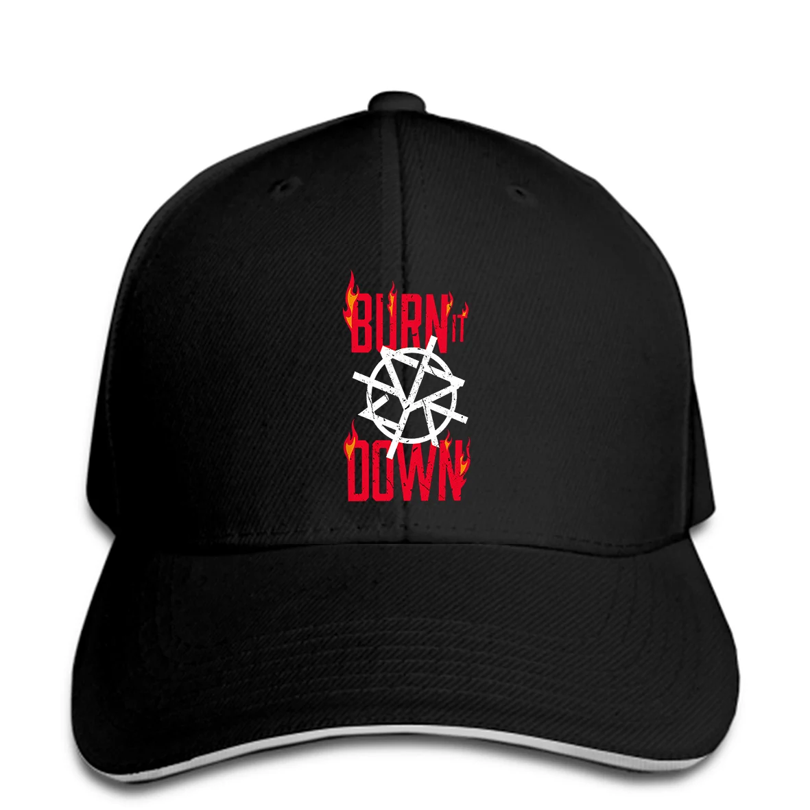 Men Baseball cap Seth Rollins BURN IT DOWN Tee Logo 2017 by AmbriegnsAsylum16 Snapback Cap Women Hat Peaked |