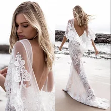 vestido de noiva manga morcego