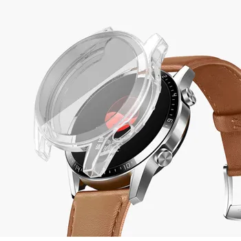

Ouhaobin Cover For Huawei Watch GT2 46MM Soft Ultra-Slim Clear TPU Protector Case smart wristband Accessories