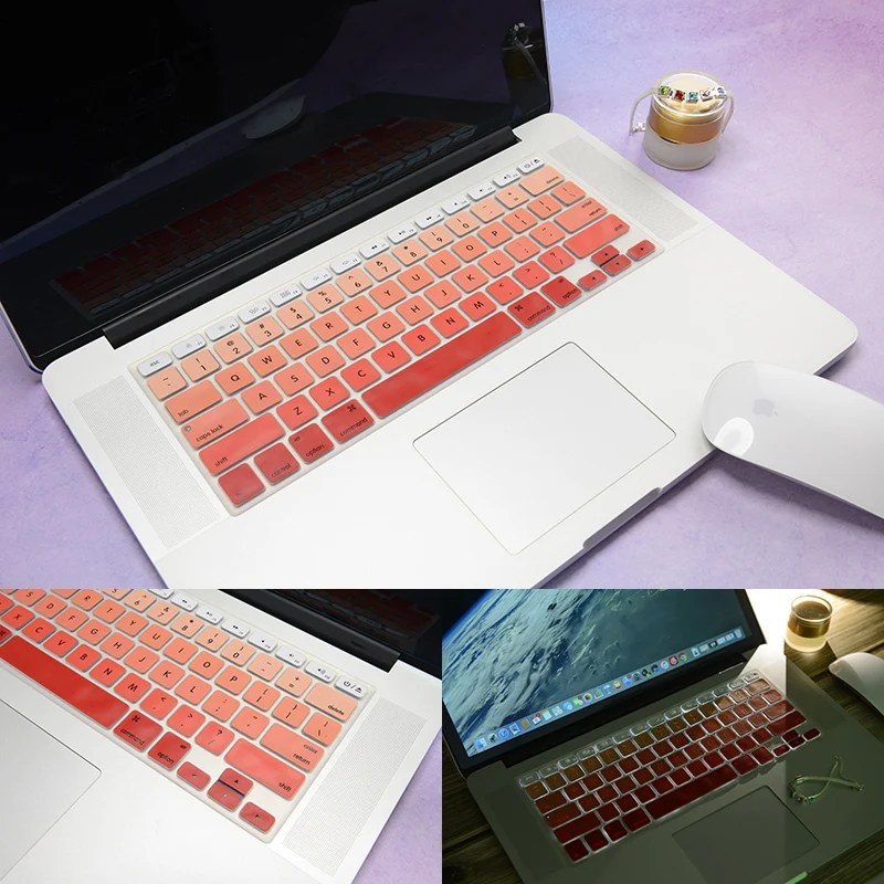 Для Macbook Air 11 дюйм чехол для клавиатуры защитный ноутбук силиконовая защитная накладка для клавиатуры A1370 A1465 для MacBook EU Чехлы для клавиатуры - Цвет: eu orange