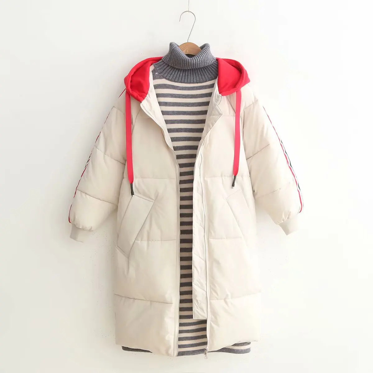 

Cotton Coat Women's 2018 Winter New Style Korean-style Mid-length Thick Cotton-padded Jacket Cotton-padded Clothes Loose-Fit BF