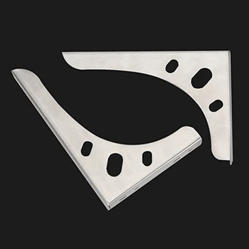 

2Pcs/set Stainless Steel Triangle Angle Bracket Wall Mounted Durable Bearing Shelf Bracket DIY Home Table Bench