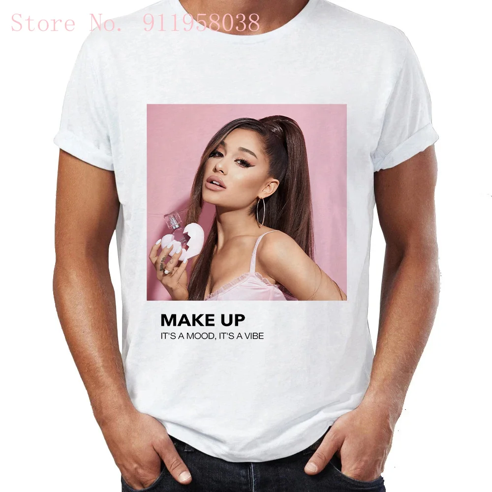 Kawaii Ariana Grande positions print Tshirt Harajuku sweet music singer cover t shirt oversized gothic punk women/men's T-Shirts