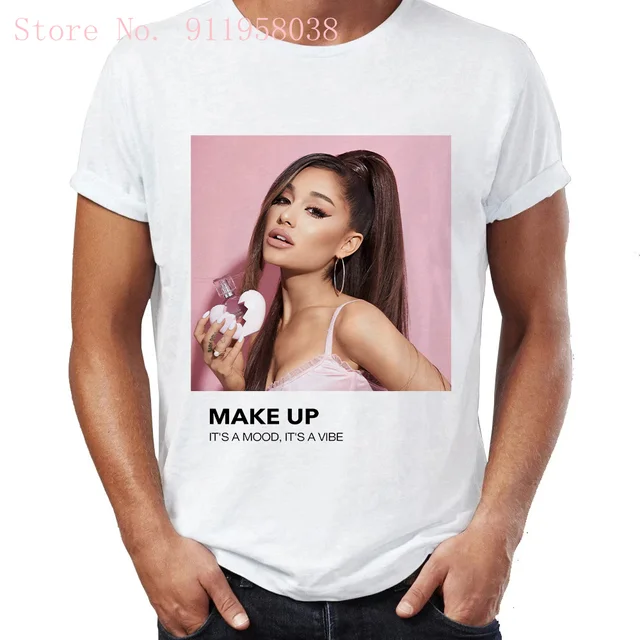 Kawaii Ariana Grande positions print Tshirt Harajuku sweet music singer cover t shirt oversized gothic punk women/men's T-Shirts 177 (17)