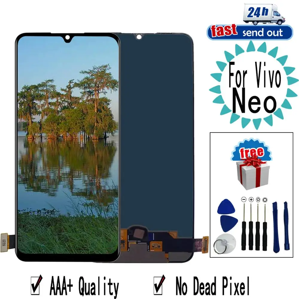 6 38 &quotNeo LCD для BBK Vivo iQOO Neo дисплей кодирующий преобразователь сенсорного экрана в