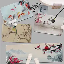 Tapis de sol en flanelle imprimé artistique, éléments de Style chinois, décor de salle de bain, antidérapant pour salon, cuisine, paillasson de bienvenue 