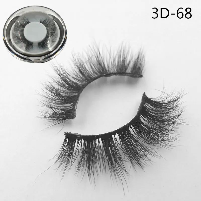 Iflovedekd ThinkShow 3D норковые ресницы 3D Искусственные накладные Ресницы MINK частная этикетка собственный бренд на заказ - Цвет: 3D-68