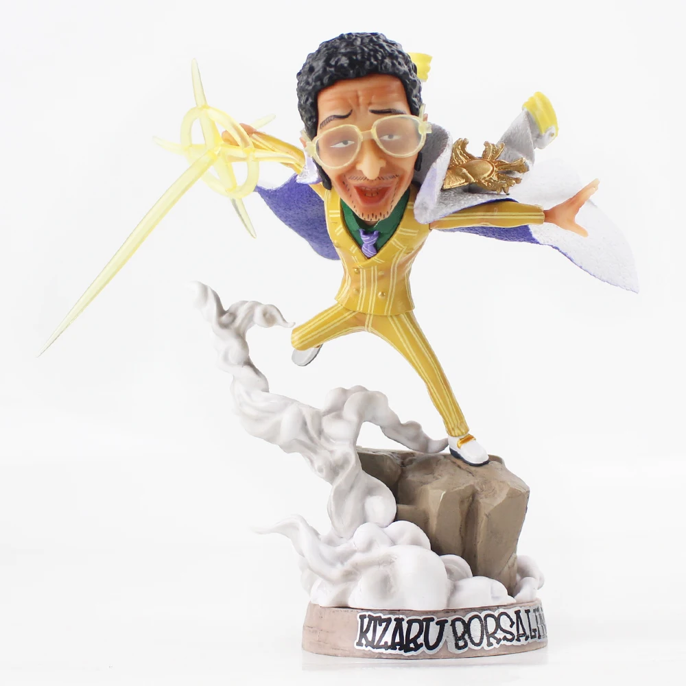 20 см аниме one piece Borsalino Kizaru Battle Ver. Статуя ПВХ фигурка Коллекционная модель игрушки - Цвет: 20cm opp bag