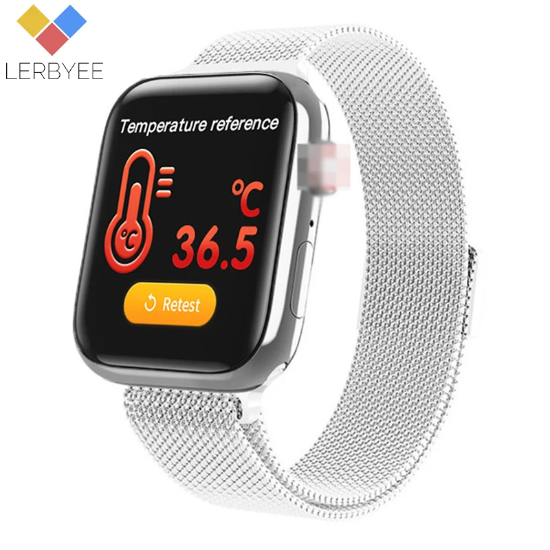 Умные часы Lerbyee W58pro мониторинг температуры тела пульсометр Bluetooth фитнес-трекер