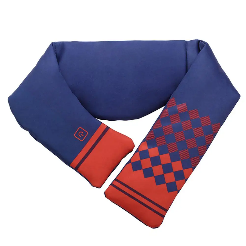 Winter Women Shoulder Neck Neckerchief Smart Heating Scarf - Цвет: Blue