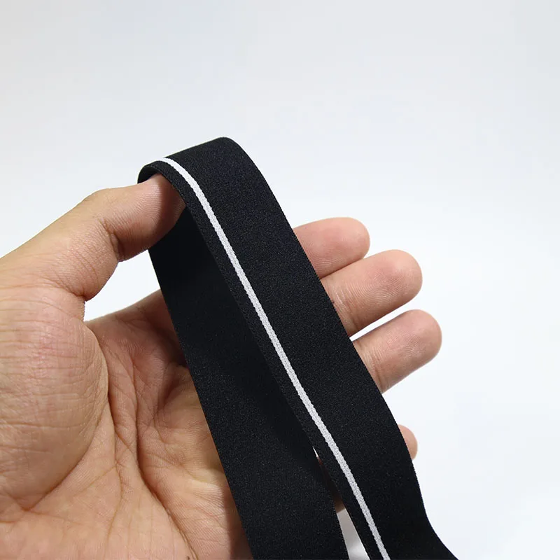 2.5 cm wide Мягкие эластичные ленты 25 мм эластичные ленты сумки для одежды брюки эластичные резиновые DIY Швейные аксессуары Резиновая лента - Цвет: 2.5 cm wide