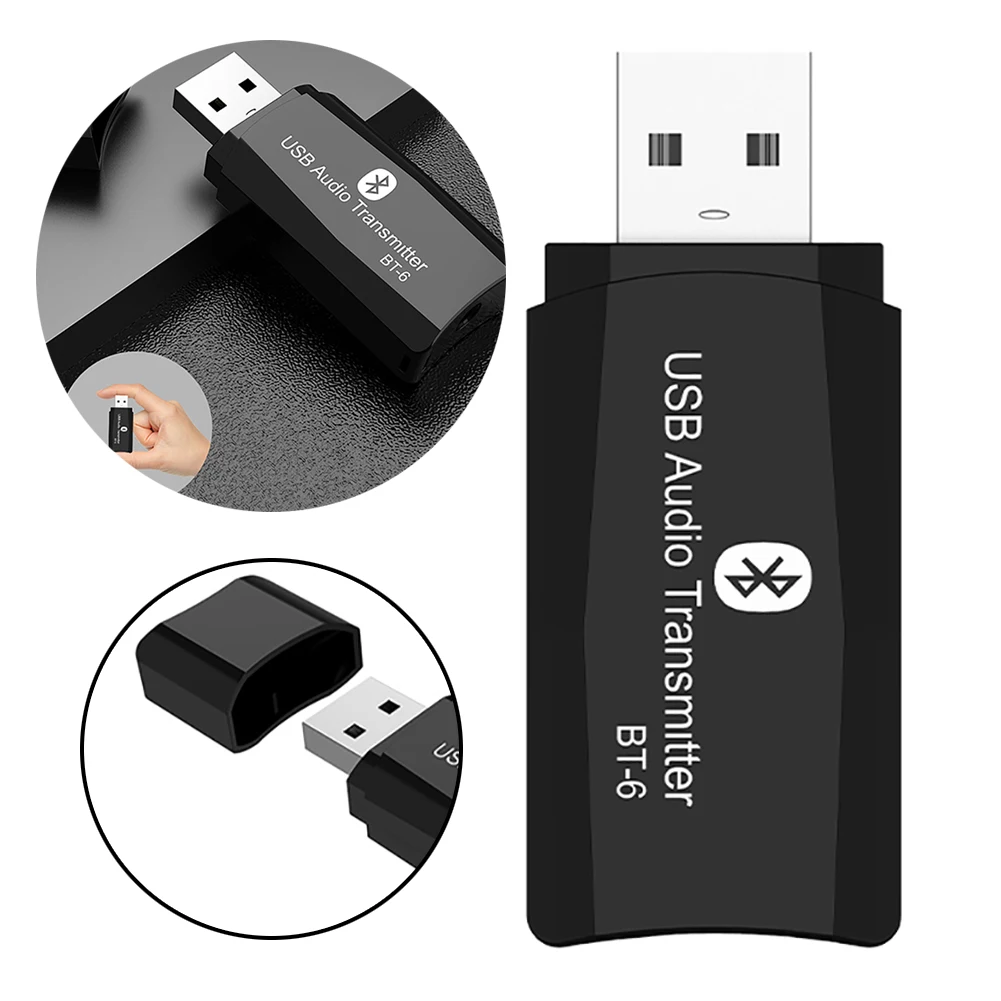 2 в 1 USB беспроводной аудио Bluetooth адаптер музыкальный передатчик приемник Мини Многофункциональный Aux домашний стерео Hands Free портативный