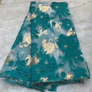 

High end party dress lace fabric 5 yards per lot french lace fabric with sequins halloween fabric FRR-02