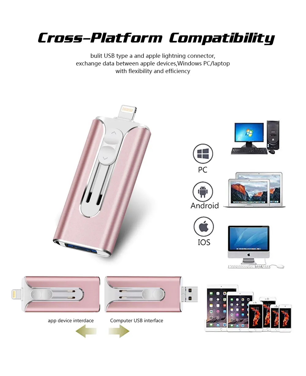 Новинка Otg USB флеш-накопитель для iPhone/Android телефон ручка-накопитель для iPhone 6 6P 6S 7 7P 7S 8 8P X XS XR Pendrive iOS 8,0 выше