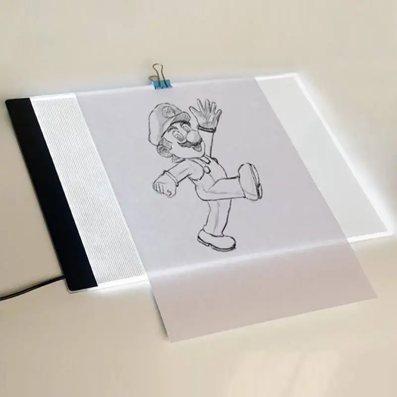  USB Plug LED Copy Table DIY Picture Luminous Penetrating Table for Kids Gifts Light Adjusting A4 Si