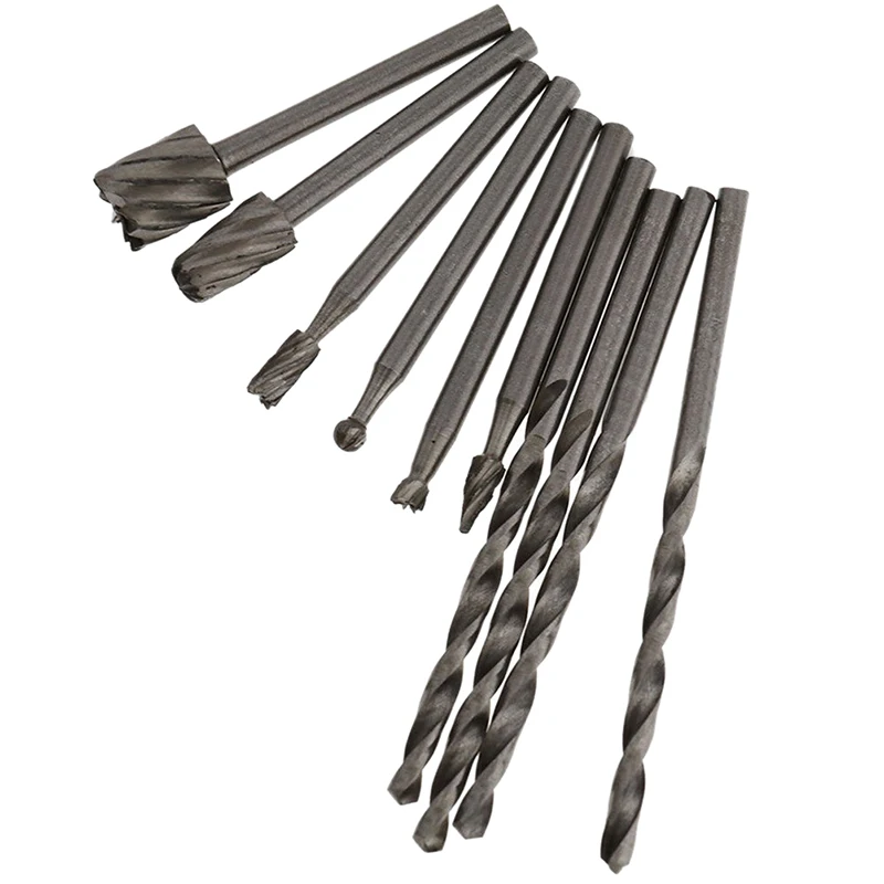 Rotary Tool Kit Dremel Rotary Multi Tool Cutting Guide HSS Router Drill Bits Set Attachment Small electric mill assembly