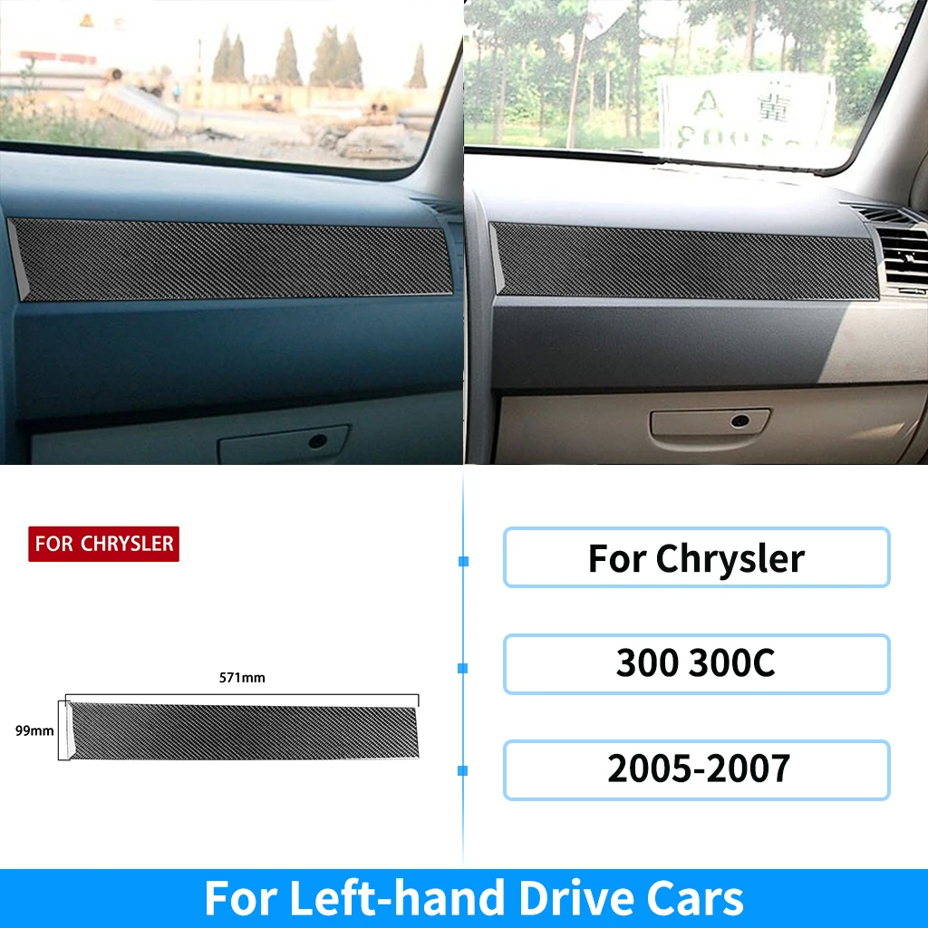 Mittelkonsole Dekor Chrysler 300 2005-2007 - Carbon Tacho Surround Trim Schwarz