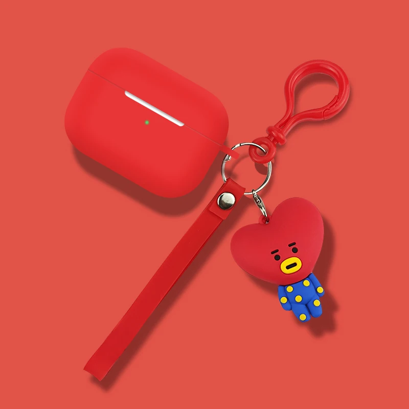 Милый 3D мультфильм брелок силиконовый наушник гарнитура чехол для Airpods 3 Зарядка беспроводной Bluetooth для AirPods Pro - Цвет: 6