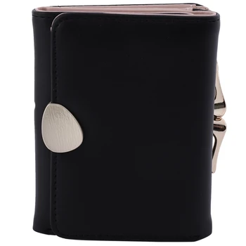 

Fashionable Cute Multifunctional Tri-Fold Iron Clip Women Short Wallet