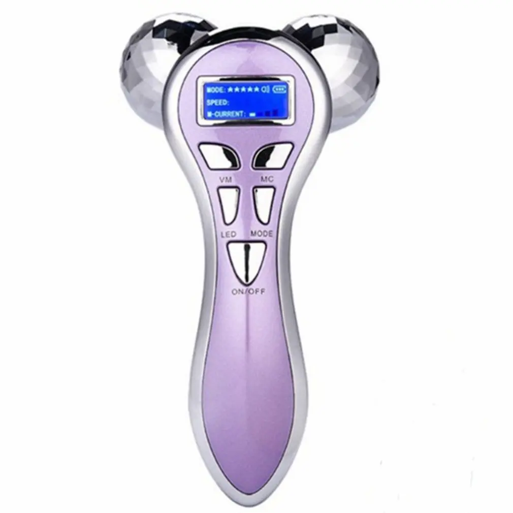 

4D Handheld Wheel Current Pulse Roller Beauty Instrument Multifunctional Facial Lifting Device