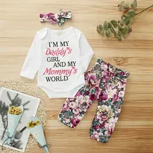 Повседневная модная одежда для маленьких девочек с милым принтом; комбинезон с короткими рукавами и юбка-брюки; комплект одежды для новорожденных девочек от 0 до 24 месяцев