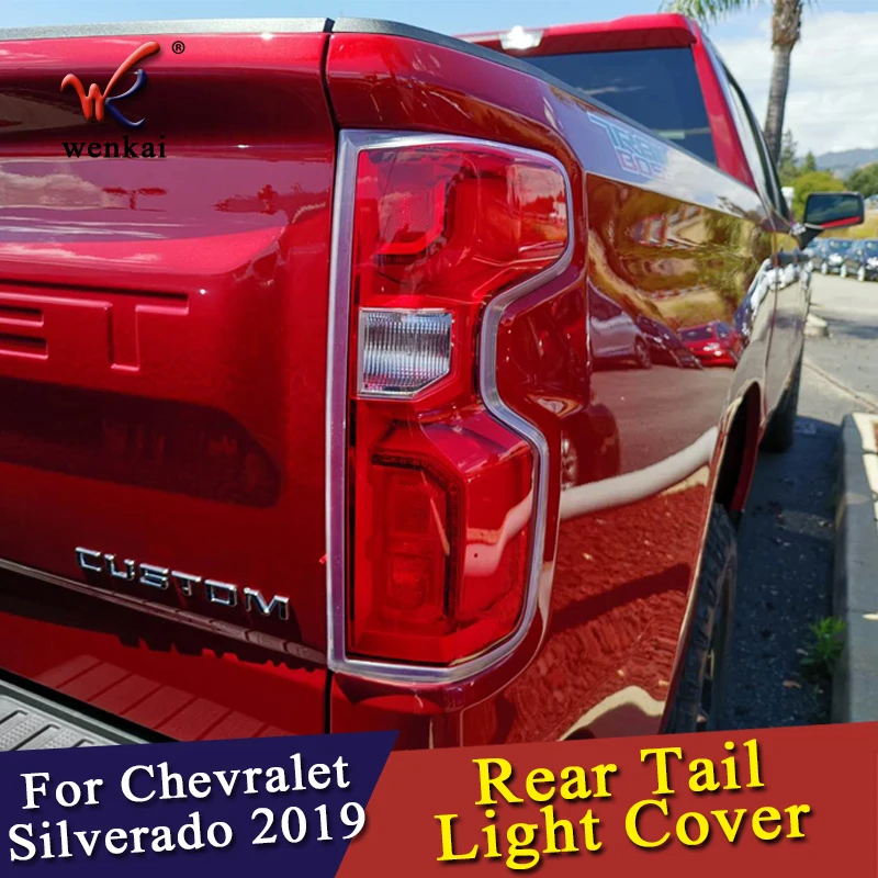Авто Стайлинг ABS хром для Chevrolet Silverado 1500 задний светильник накладка