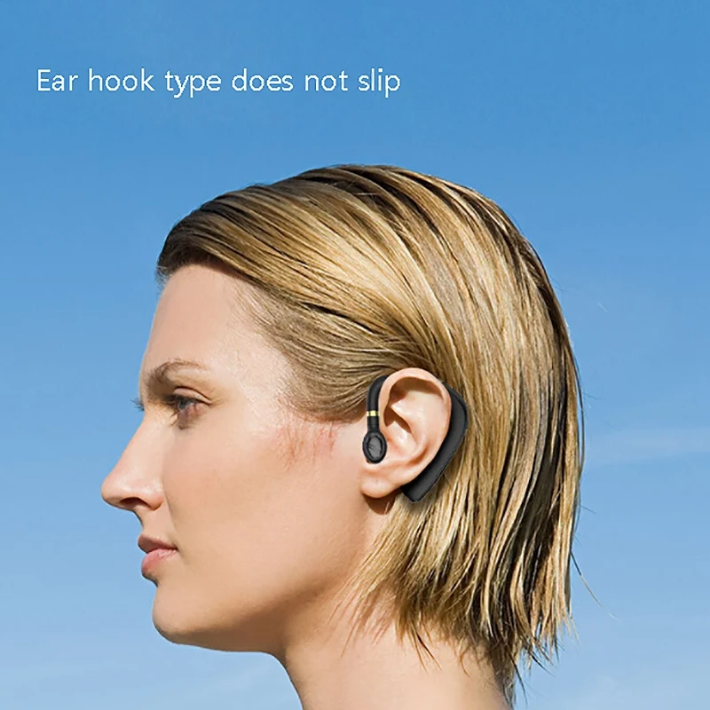 A10 Business Bluetooth Headset Bluetooth 5 0 Ear Mounting Wireless Headset Suitable for Office Driving Exercise