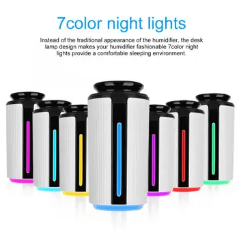 

900ML Air Humidifier Ultrasonic USB Diffuser Aroma Essential Oil 7 Color LED Ultrasonic Mist Maker Improve Sleeping Environment